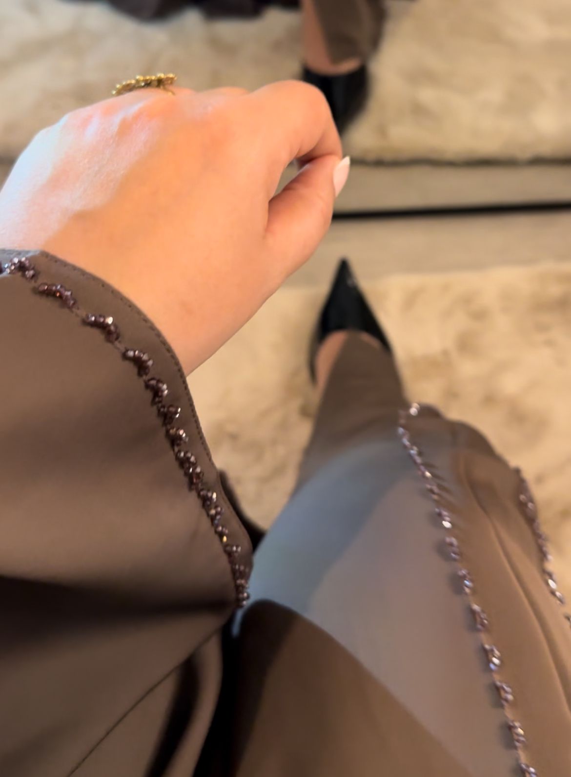 Abaya QAMAR Marron