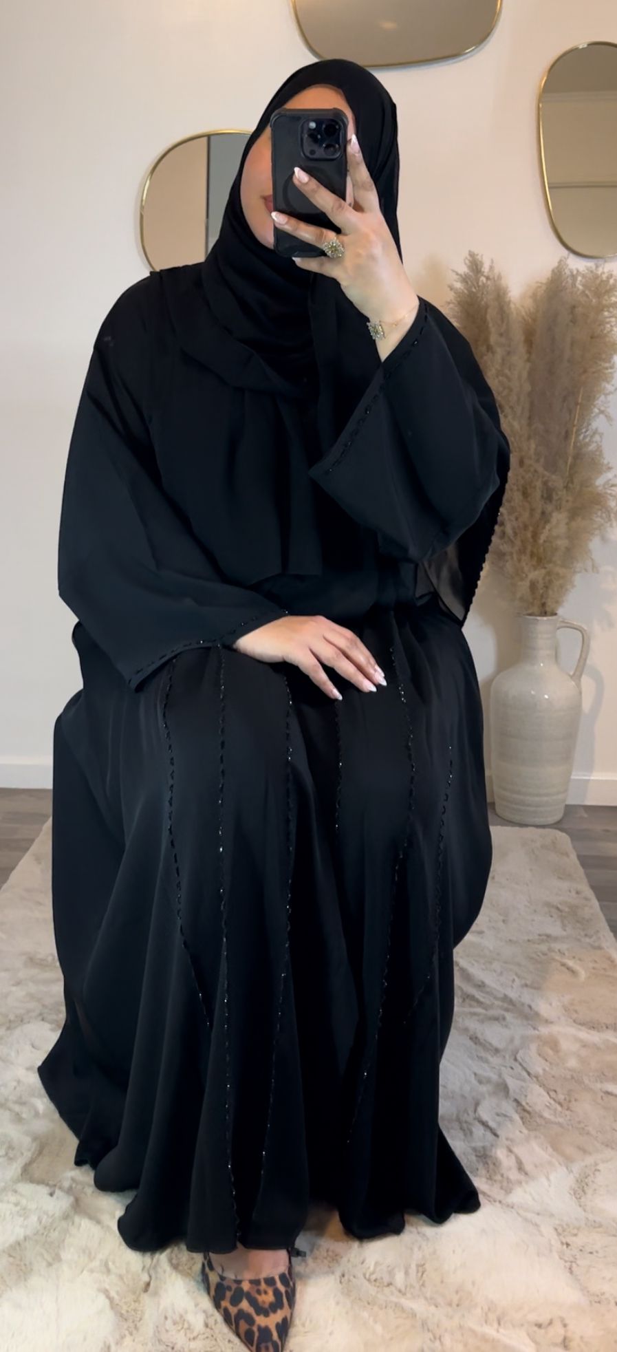 Abaya QAMAR Noir