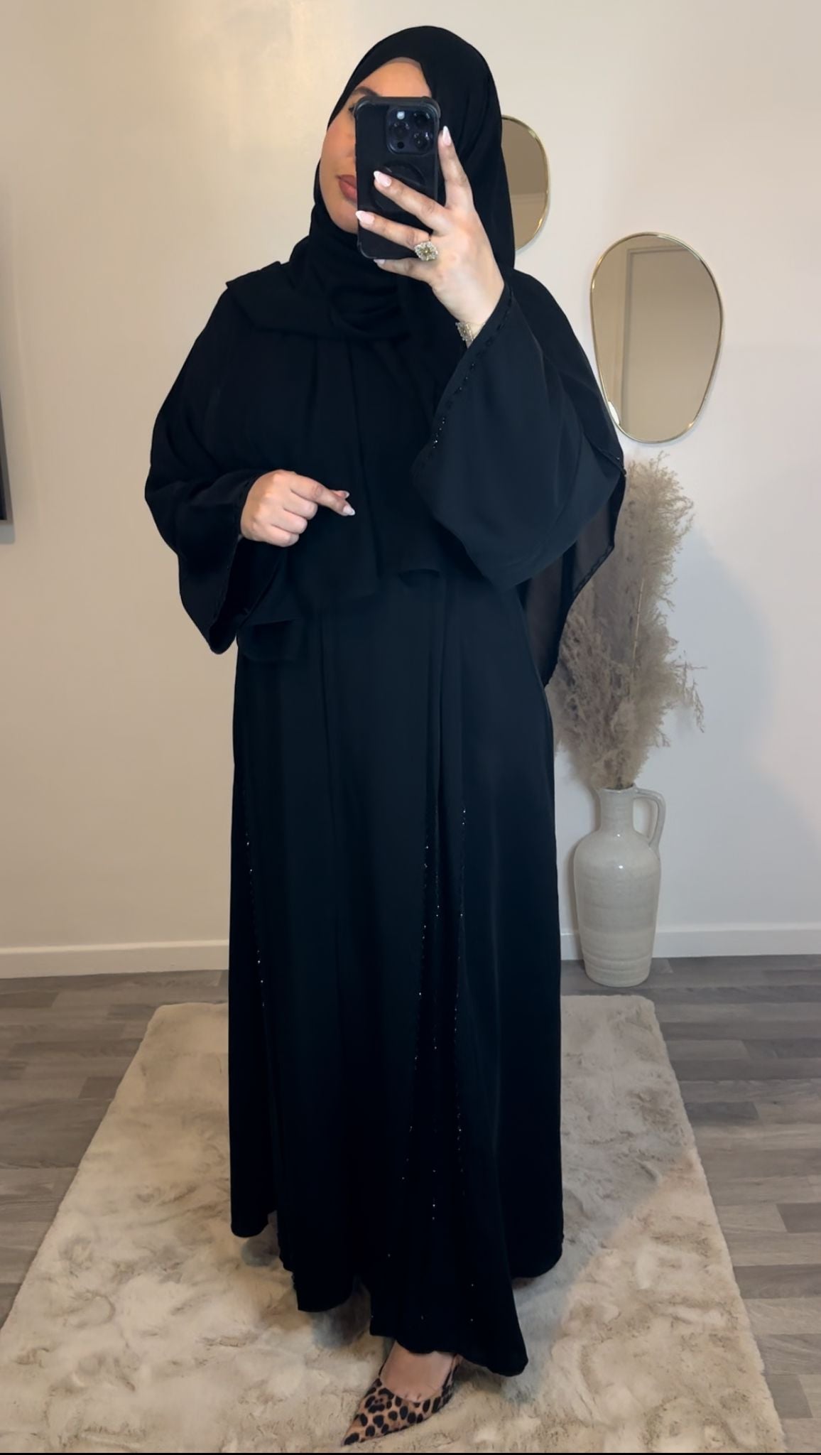 Abaya QAMAR Noir