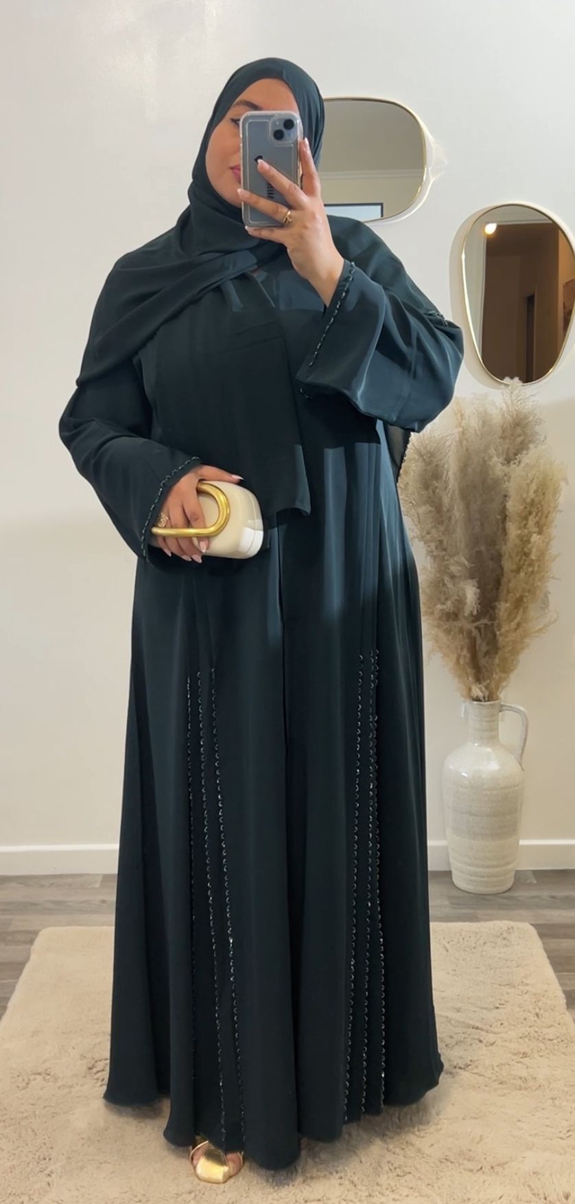 Abaya QAMAR Vert