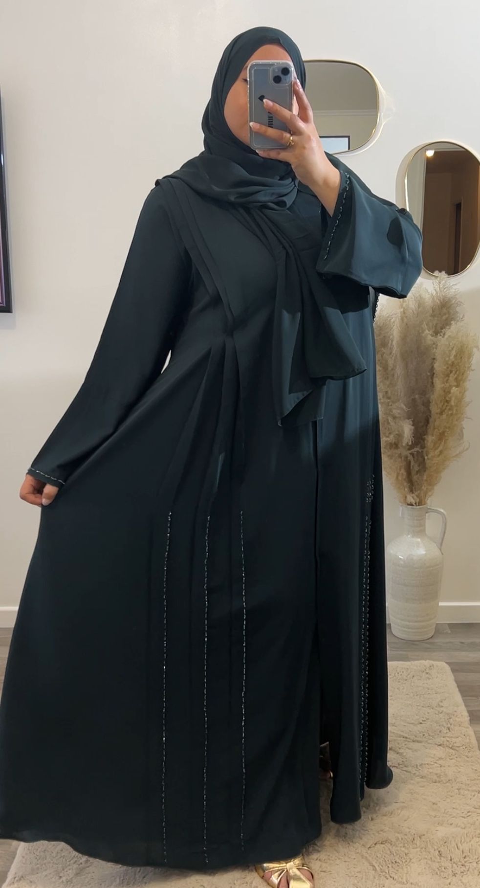 Abaya QAMAR Vert