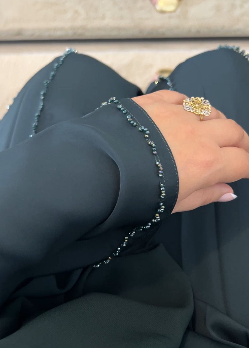 Abaya QAMAR Vert