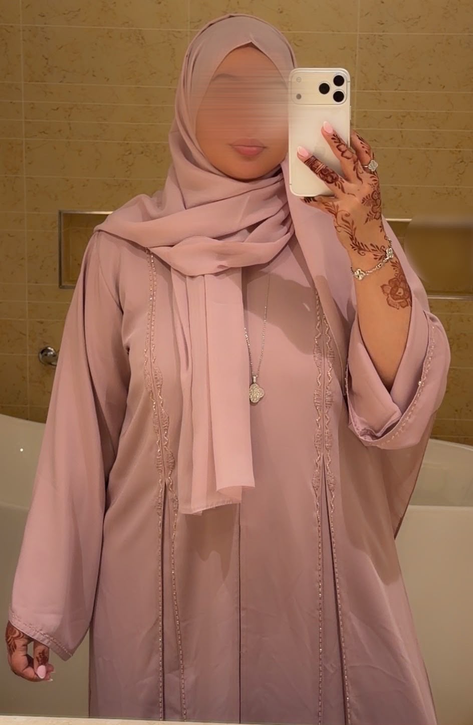 Abaya ABEER rose